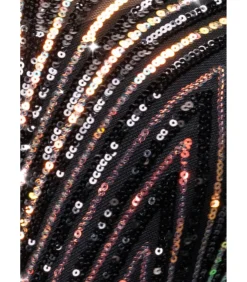 Maxi-jurk “Two Toned V Neck Sequin Maxi”