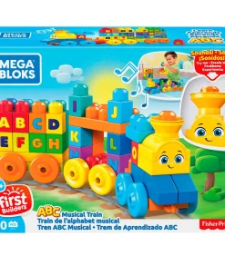 Mega Bloks ABC leren trein - Educatief speelgoed met muziek en geluiden