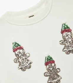 Meisjes Sweatshirt Ronde Hals Pailletten