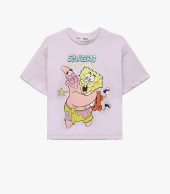 Meisjes T-shirt Korte Mouwen Sponskarakter Lila