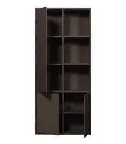 Merel opbergkast - Grenen - Middenbruin - 100x200x44