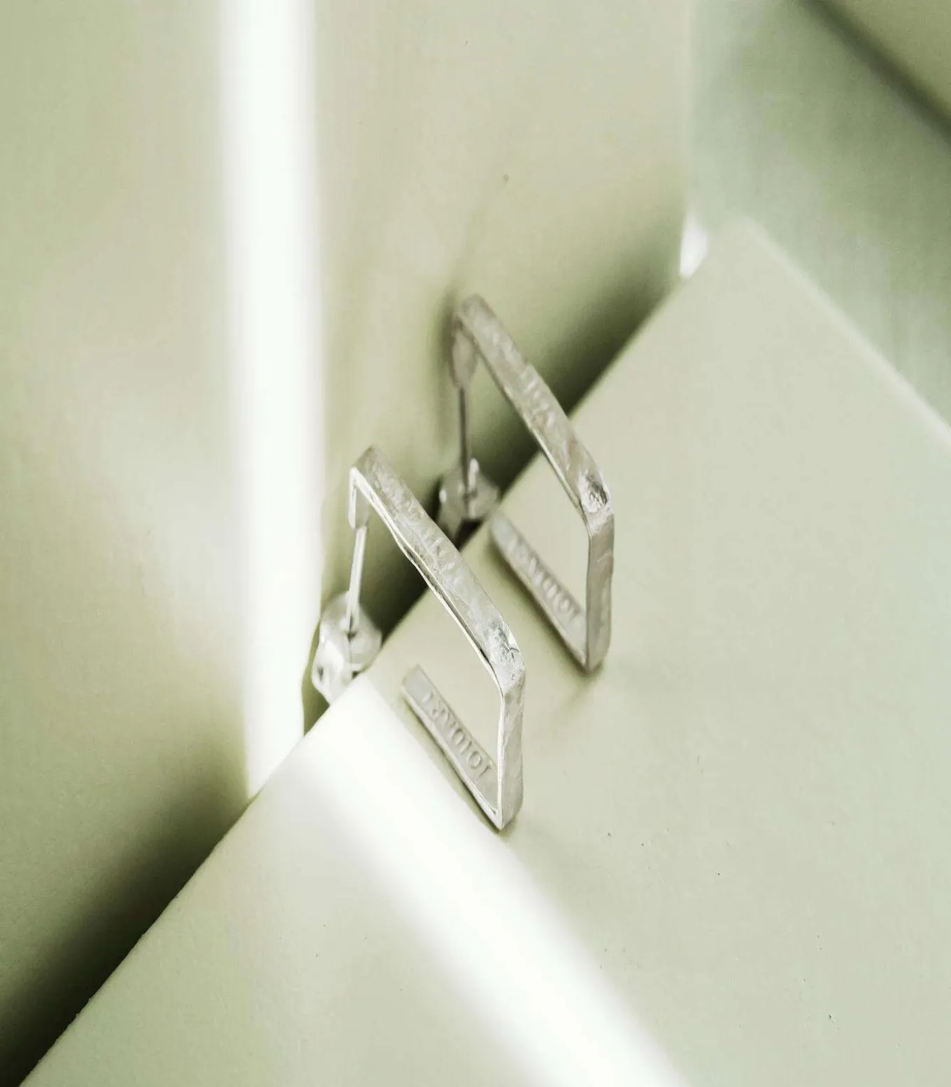 Middelgrote zilveren oorbellen Lignis fijn