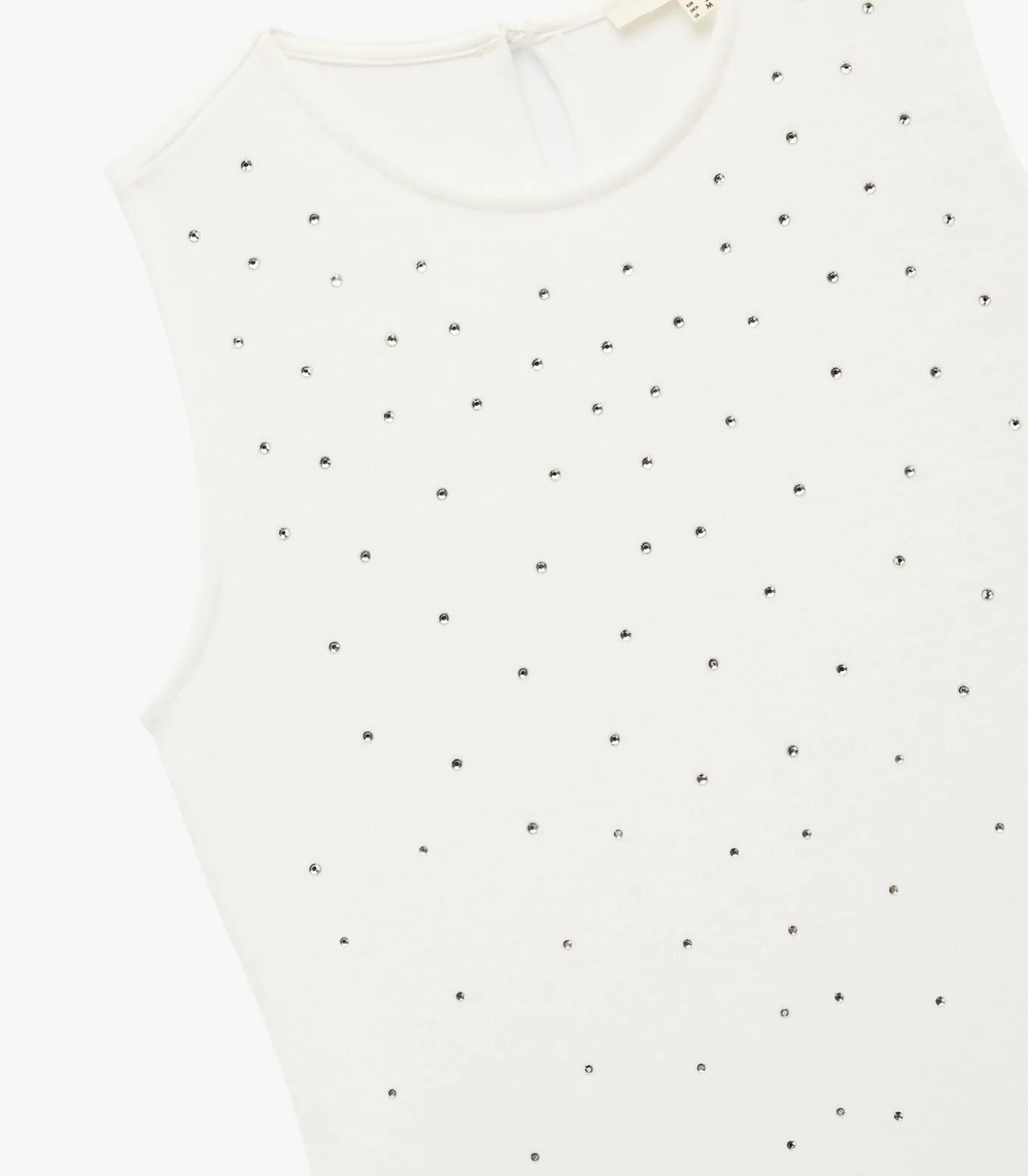 Mini-jurk Mouwloos Strass