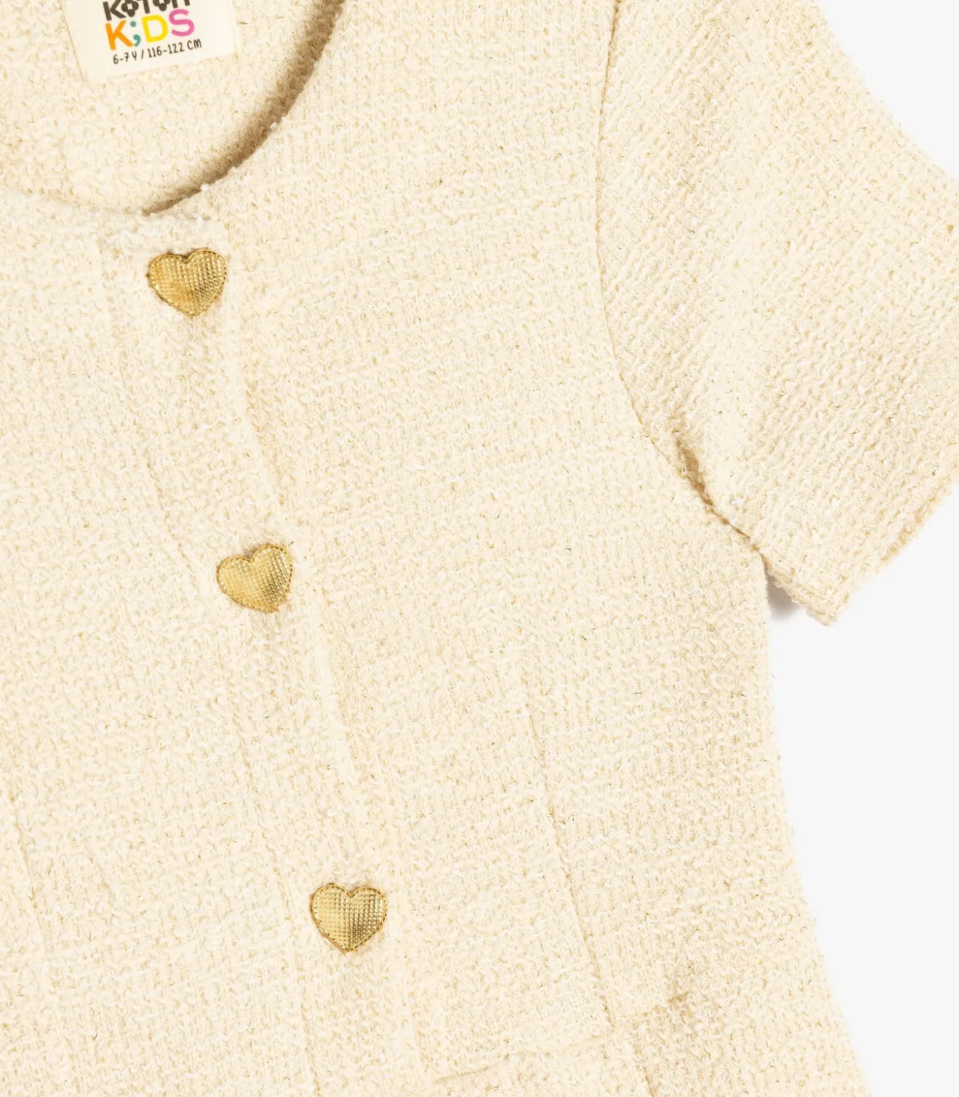 Mini-lengte Met knoppen Jurk