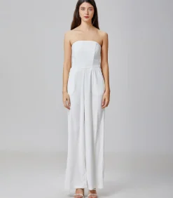 Minimalistische bustier jumpsuit