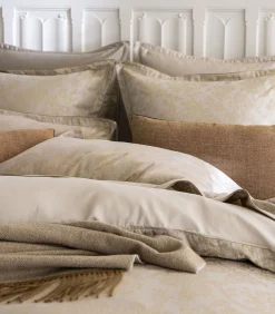 Mémoire - Effen kussensloop in katoenen jacquard