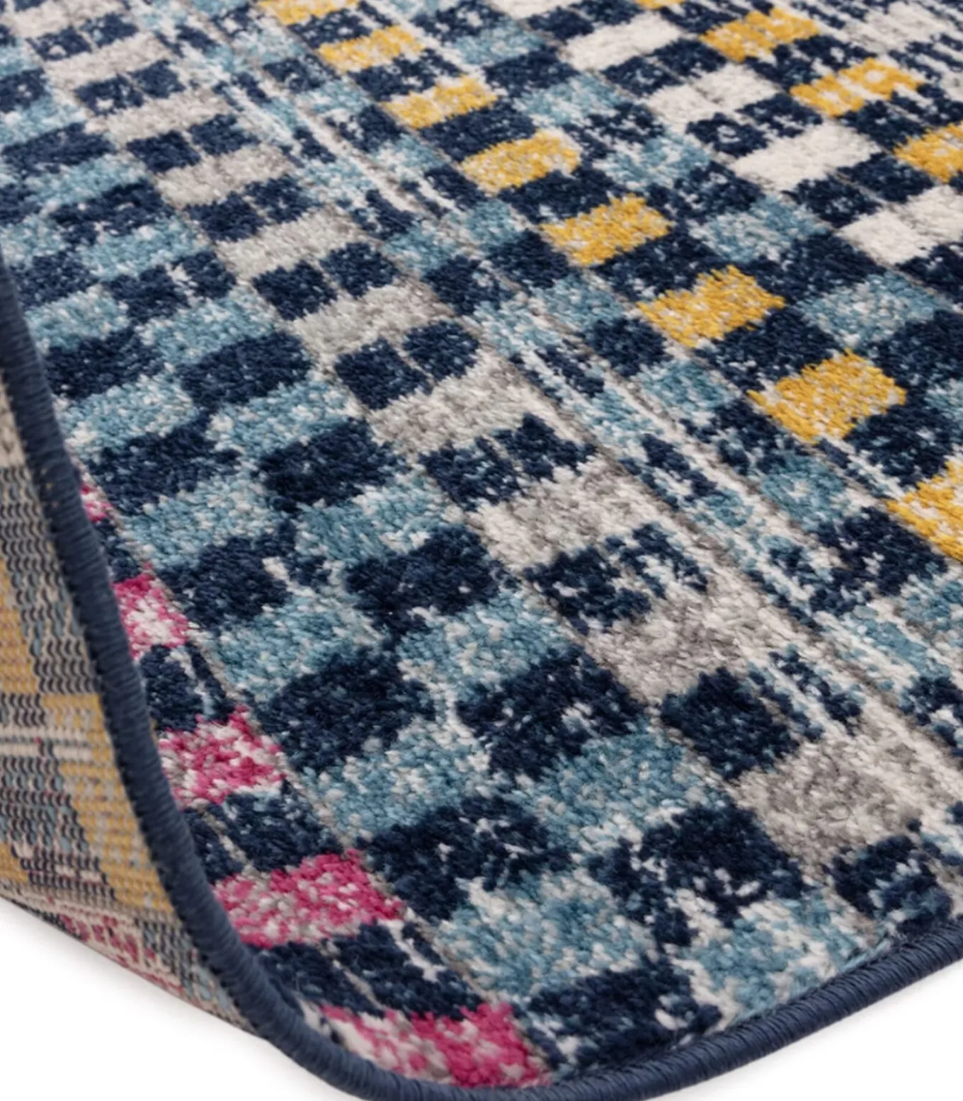 Modern platgeweven tapijt CHESS