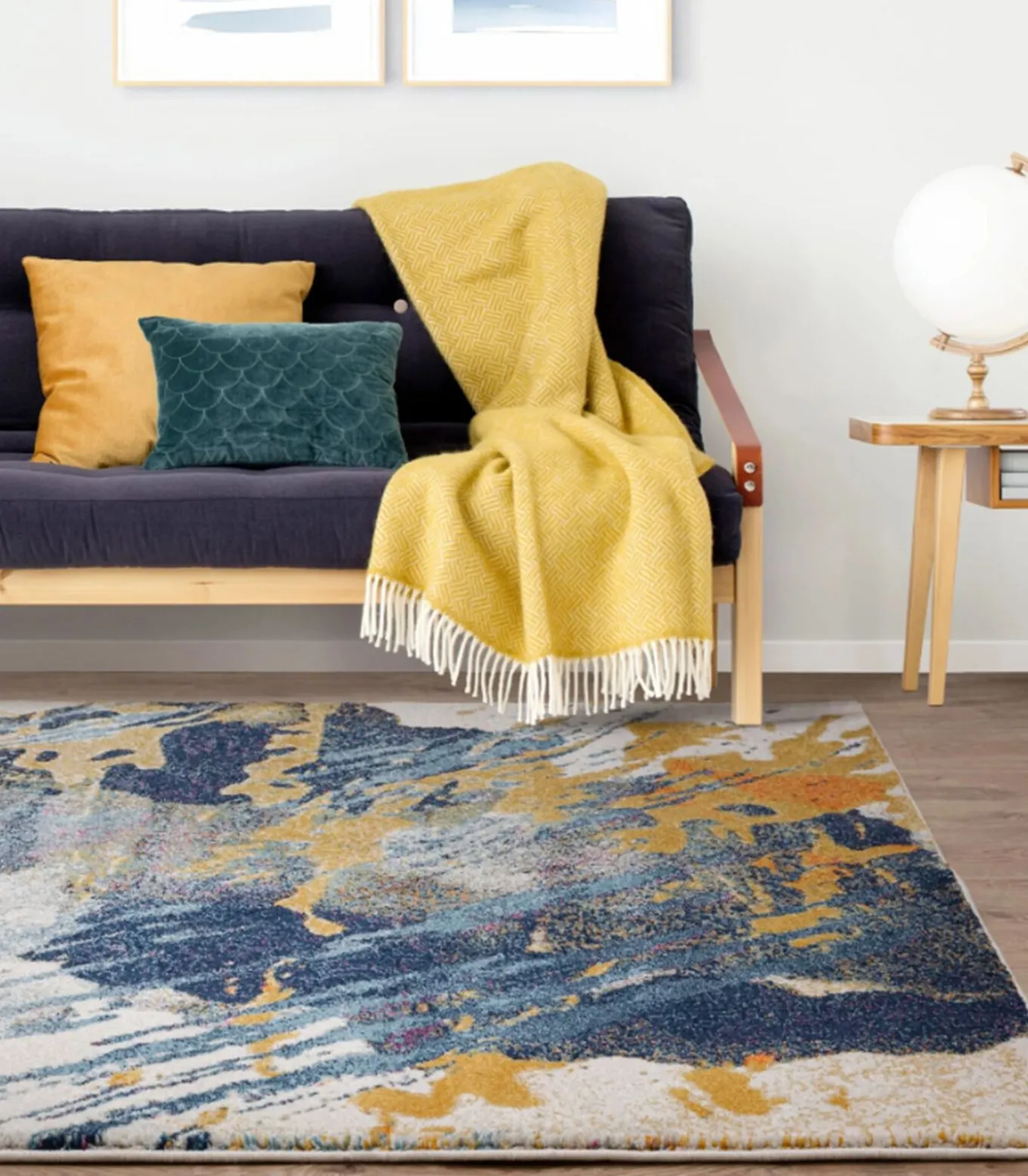 Modern platgeweven tapijt AURAL