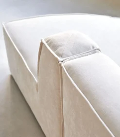 Modulaire Dario 2-zitsbank in beige stof