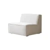 Modulaire loungestoel Dario in beige stof