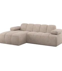Mojo Chaise Longue Bank Links - Wollig - Donkerzand