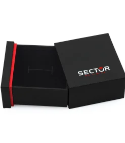 Mono stalen oorbel, email ROW