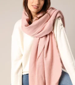 MORGANE - Zachte visgraat sjaal met franje