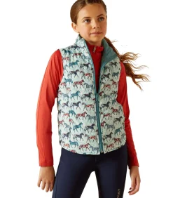 Mouwloos donsjack voor meisjes Bella