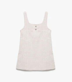 Mouwloze Meisjes Jurk met Knopdetail