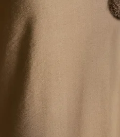 Mouwloze taupe jacquard jumpsuit