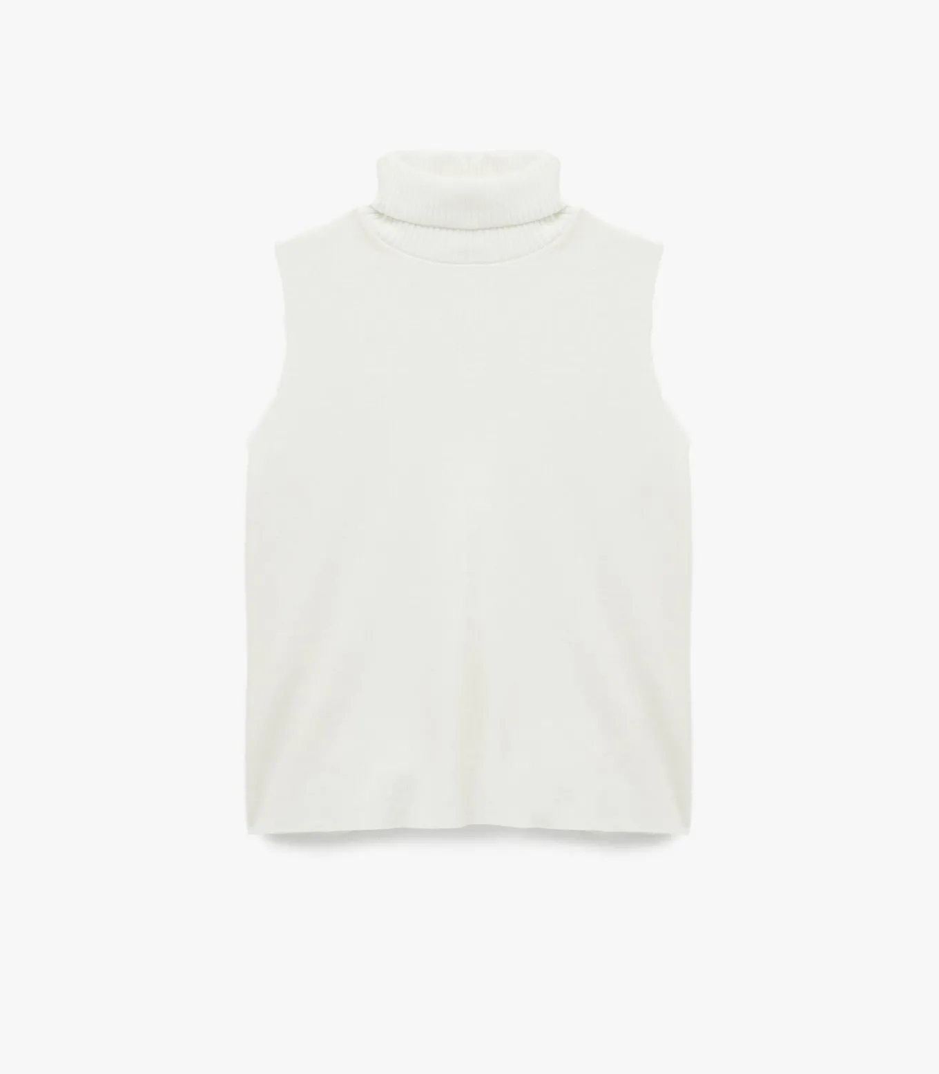 Mouwloze Top Coltrui Ecru