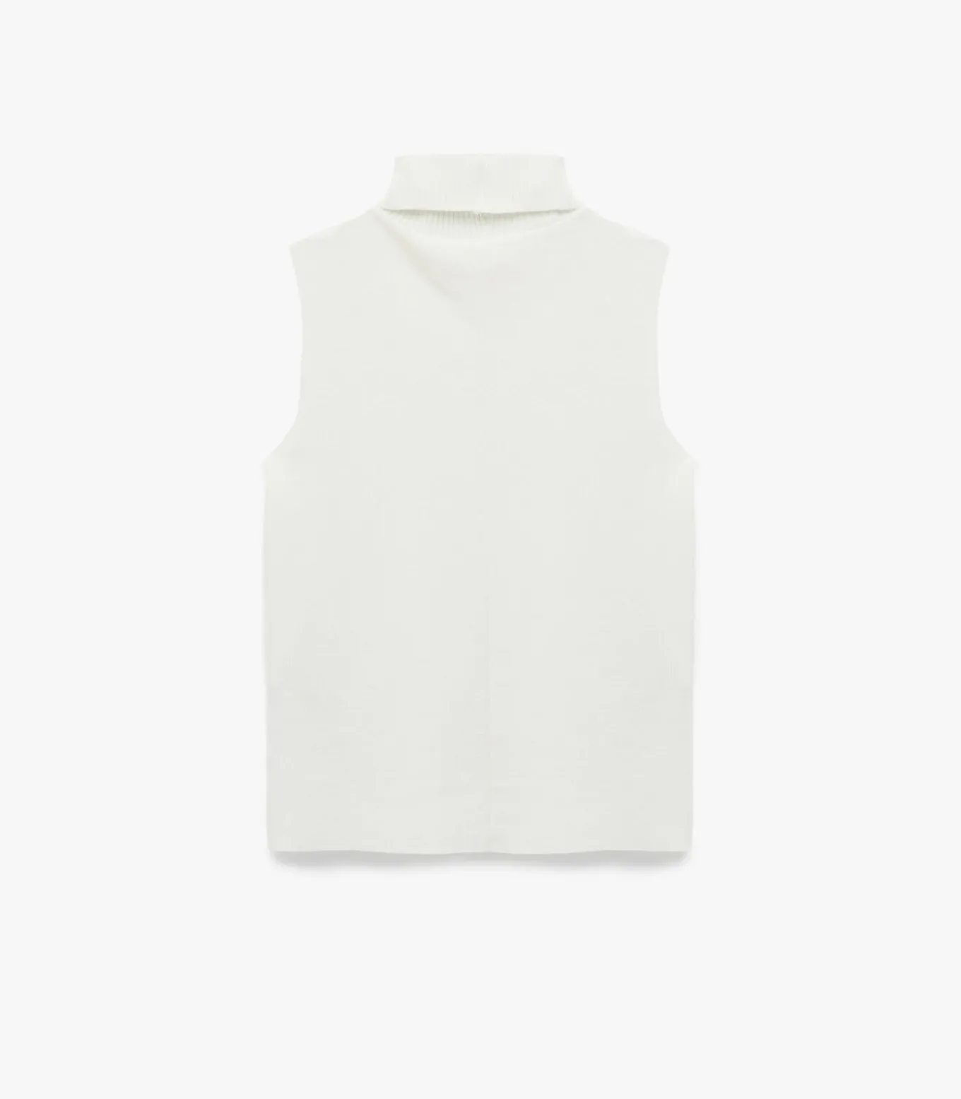 Mouwloze Top Coltrui Ecru