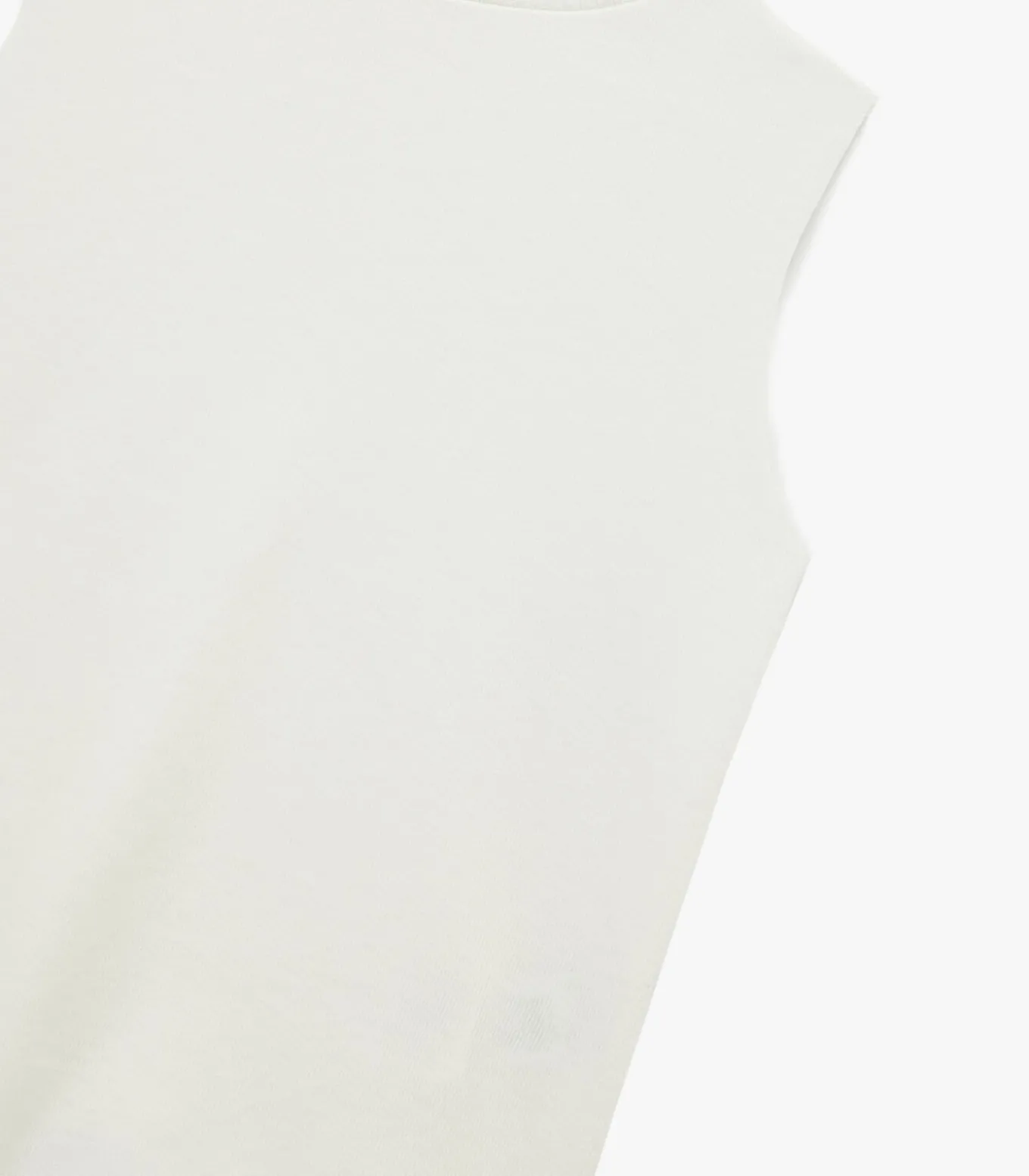 Mouwloze Top Coltrui Ecru