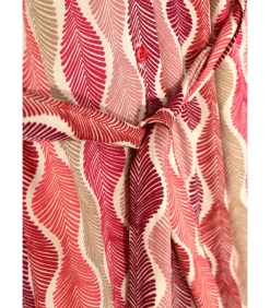 Multicolor jumpsuit met korte mouwen, bloemenprint en strik aan de taille