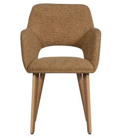 Murat Eetkamerstoelen Houten Naturel Poot - Geel - Set van 6