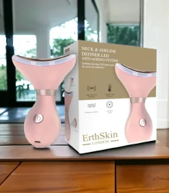 Neck & Jawline Definer LED anti-aging systeem - (roze kleur)