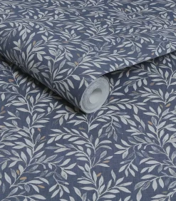 Next - Vliesbehang - Ditsy Leaf Navy - 1000x52