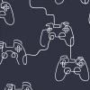 Next - Vliesbehang - Gamer Doodle Navy - 1000x52