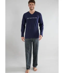 Night Wear Heren Pyjama Blauw