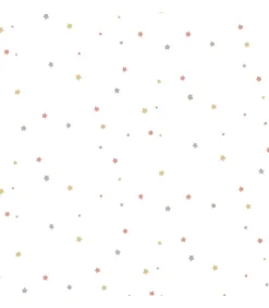 Noordwand Behang Mondo baby Little Stars roze en wit