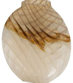 Norbert Vaas - Handgevormd - Glas - Bruin - 26x25x8