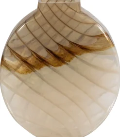 Norbert Vaas - Handgevormd - Glas - Bruin - 26x25x8