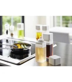 Olie- of Azijnfles - Tower - Wit