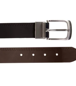 Omkeerbare herenriem Zwart / Bruin