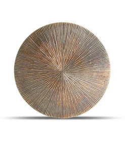 Onderzetter 20cm geribbeld goud Charm - (x2)