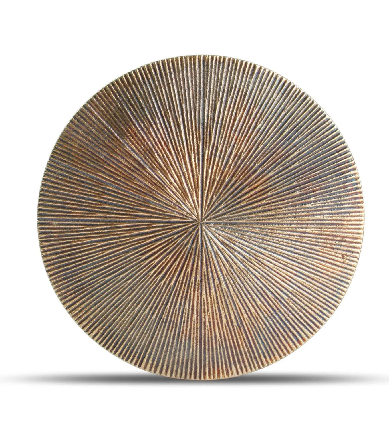 Onderzetter 26cm geribbeld goud Charm - (x2)