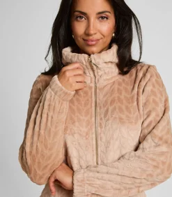 Onesie met kabelontwerp en rits