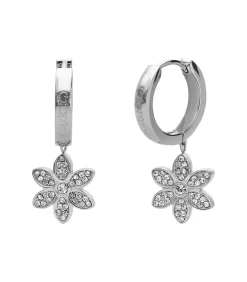 Oorbellen Staal - bloem