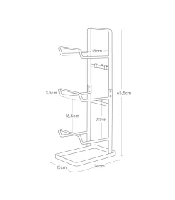 Opbergrek voor Fitnessapparatuur - Tower - Wit