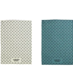 Origins - Set van 2 katoenen theedoeken met print