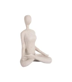 Ornament Open Lotus - Grijs - 15x11x21cm