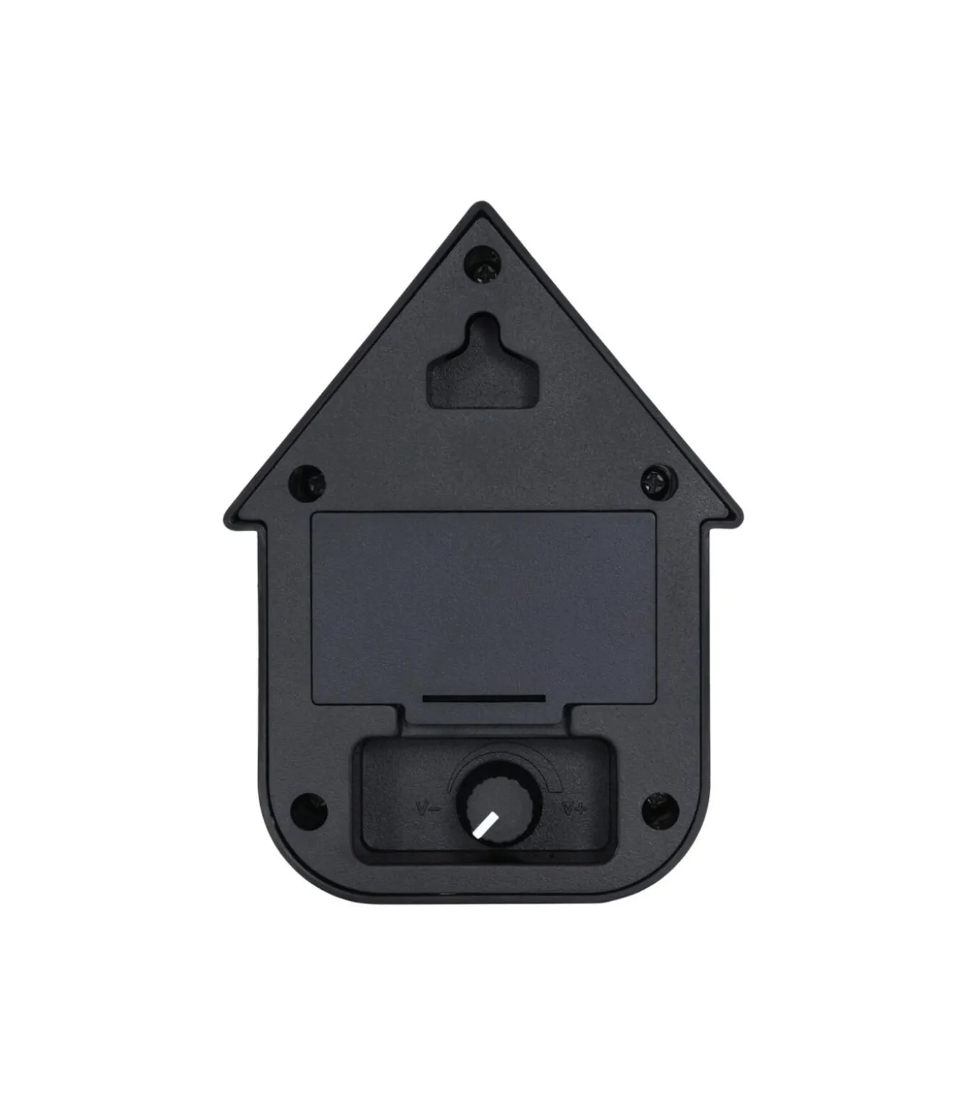 Ornament Sound Box Modern Cuckoo - Zwart - 12x7.5x11.5cm