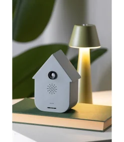 Ornament Sound Box Modern Chuckoo - Grijs - 12x7.5x11.5cm