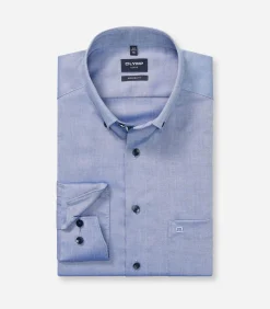 Overhemd Luxor Modern Fit Button Down Mid-Blauw
