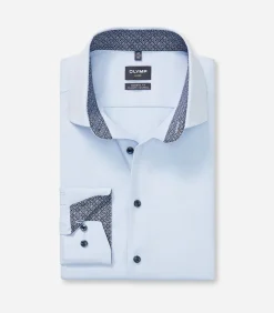 Overhemd Modern Fit 24/7 Stretch Lichtblauw