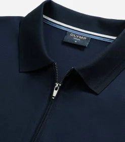 Overhemd Zip Pullover Marine