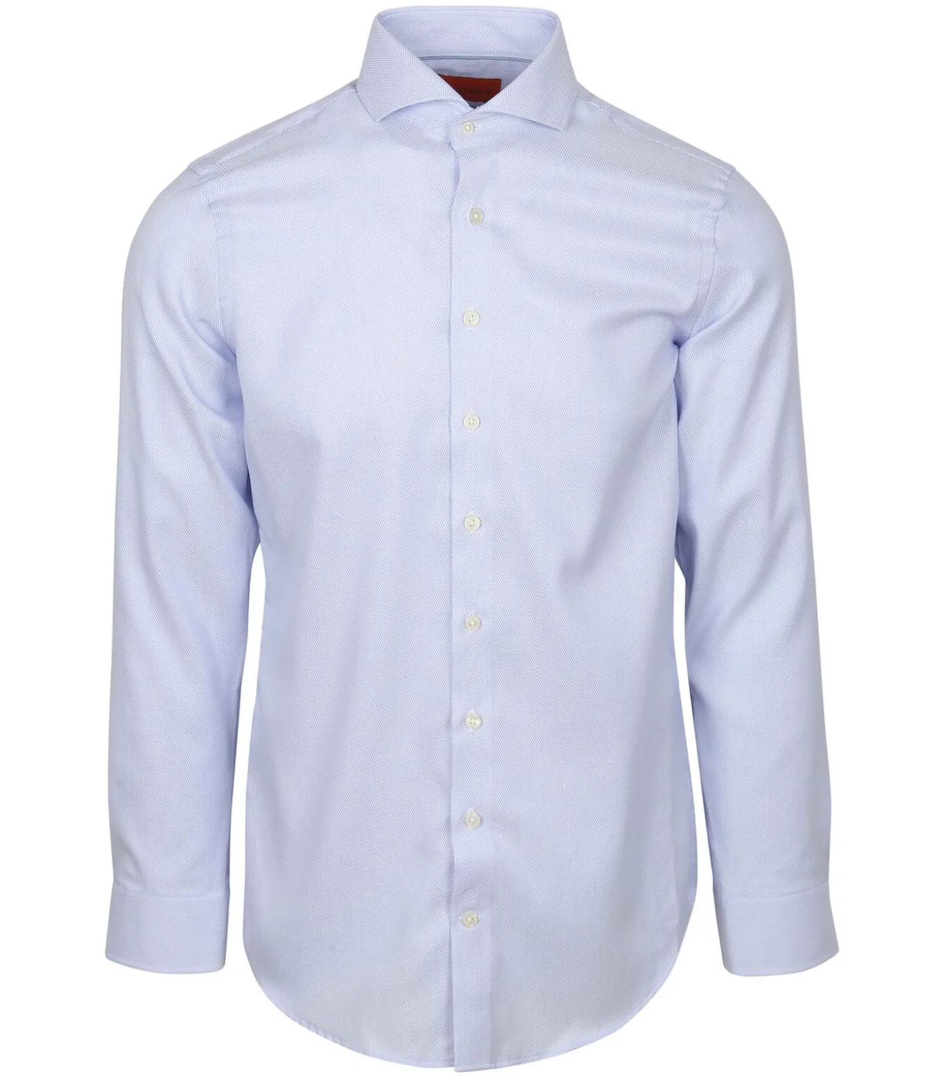 Overhemd Jacquard Luxe Lichtblauw