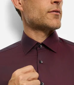 Overhemd Level 5 Stretch Bordeaux