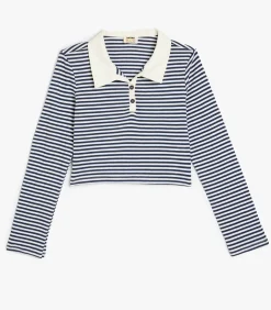 Overhemdkraag Lange mouw T-shirt