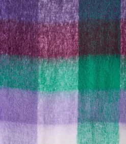 Paarse geruite sjaal